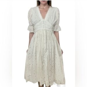a loves a White Eyelet Cotton Dress.